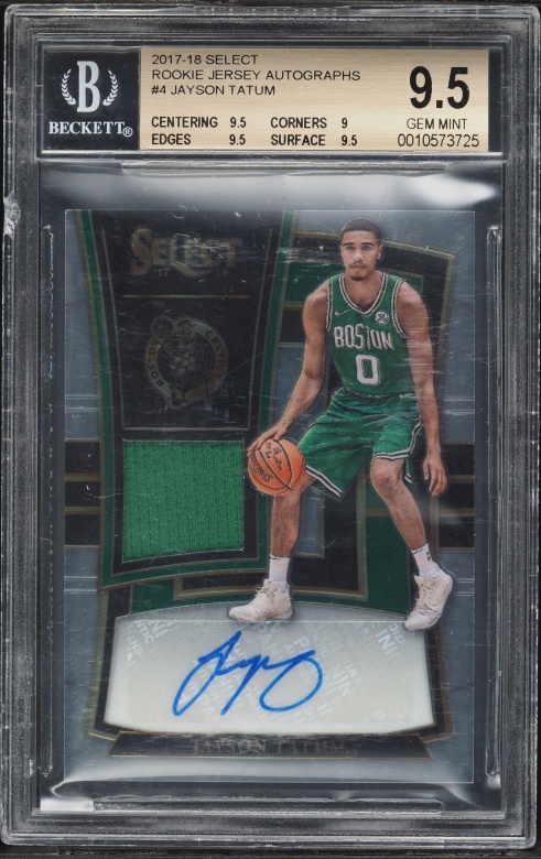 2017 Select Signatures Jayson Tatum ROOKIE AUTO /199 #JAY PSA 10