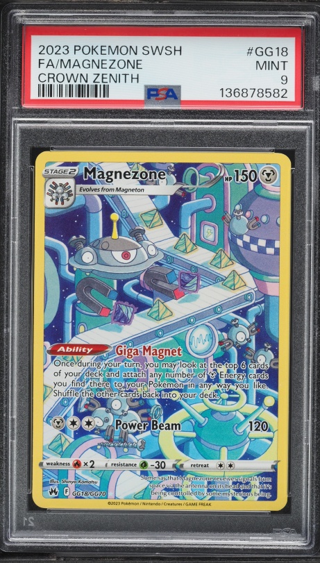 2023 Pokemon Sword & Shield Crown Zenith Alt Art Magnezone #GG18