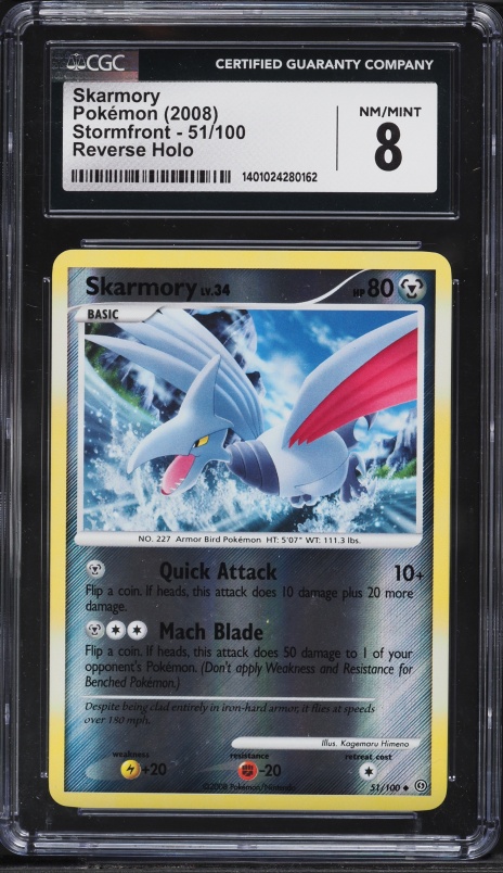 2000 Pokemon Japanese Neo Premium File 3 Skarmory #227 CGC 9 MINT