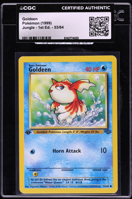 2001 Pokemon Japanese Expedition 1st Edition Goldeen #11 CGC 10 PRISTINE on Fanatics Collect 2001 Pokemon Japanese Expedition 1st Edition Goldeen #11 CGC 10 PRISTINE on Fanatics Collect