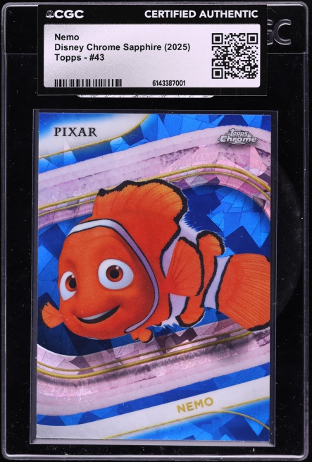2025 Topps Chrome Disney Nemo Auto /28 Disney 0 Chrome Fanatics