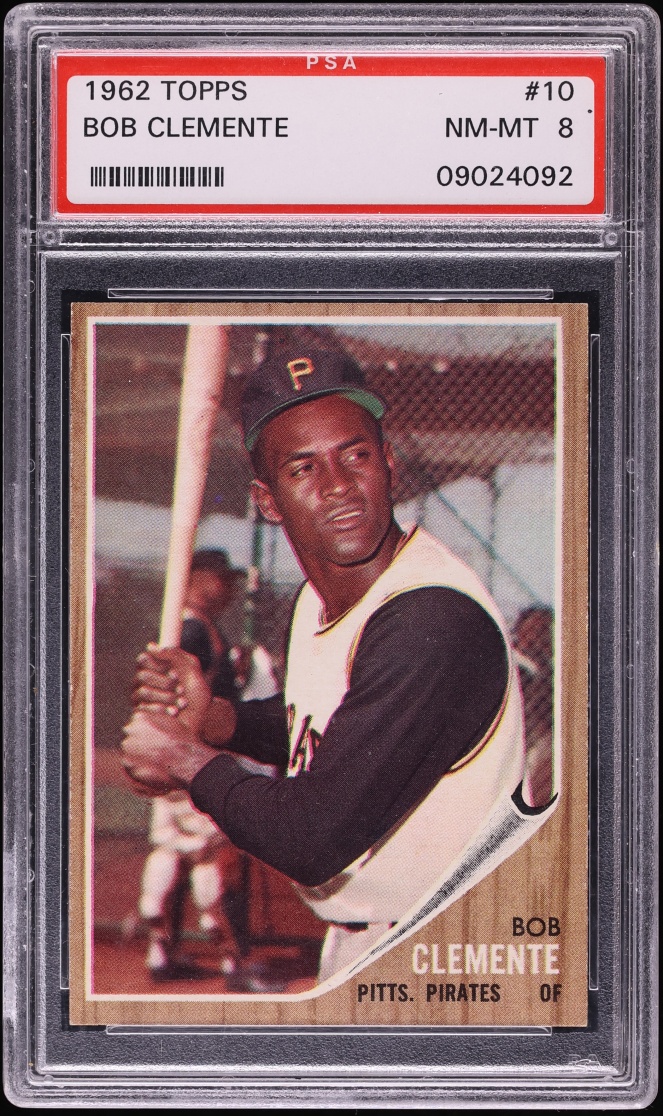 1962 Topps Roberto Clemente #10 PSA 8 NM-MT