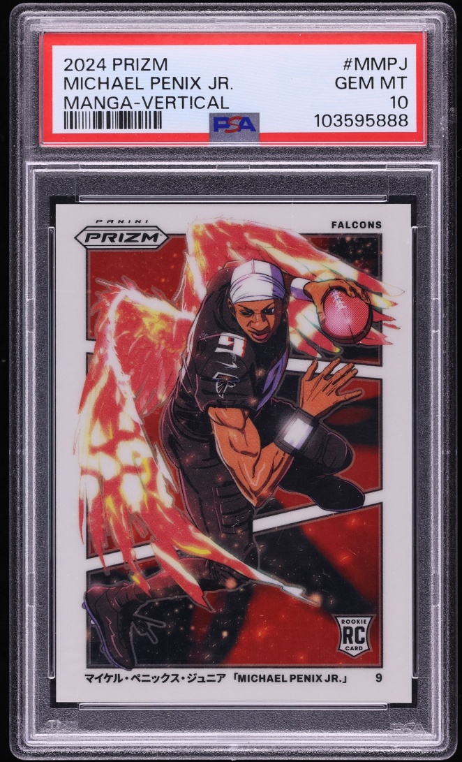 2024 Panini Prizm Manga Vertical Michael Penix Jr. ROOKIE #M-MPJ PSA 10 GEM MINT