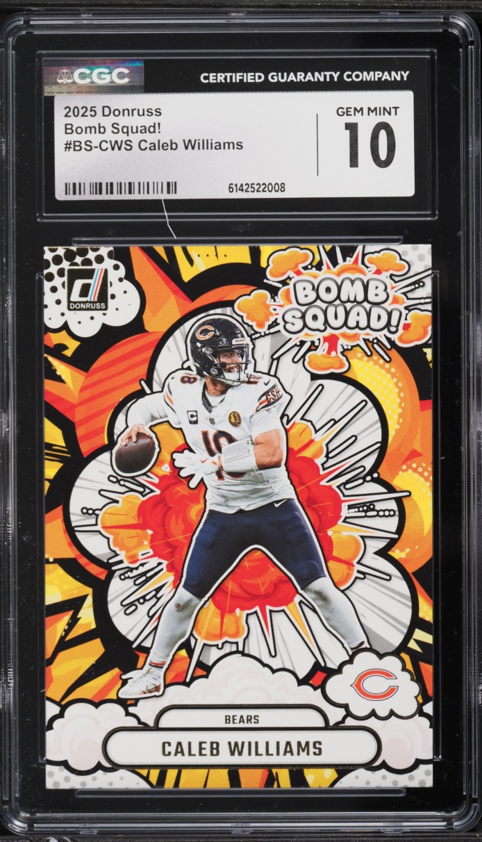 2025 Donruss Bomb Squad! Caleb Williams #BS-CWS CGC 10 GEM MINT