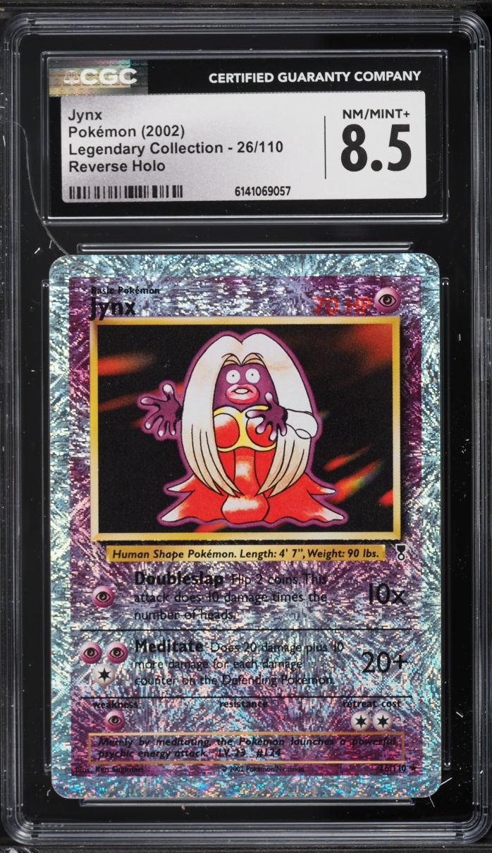 2002 Pokemon Legendary Collection Reverse Holo Jynx #26 CGC 8.5 NM-MT+