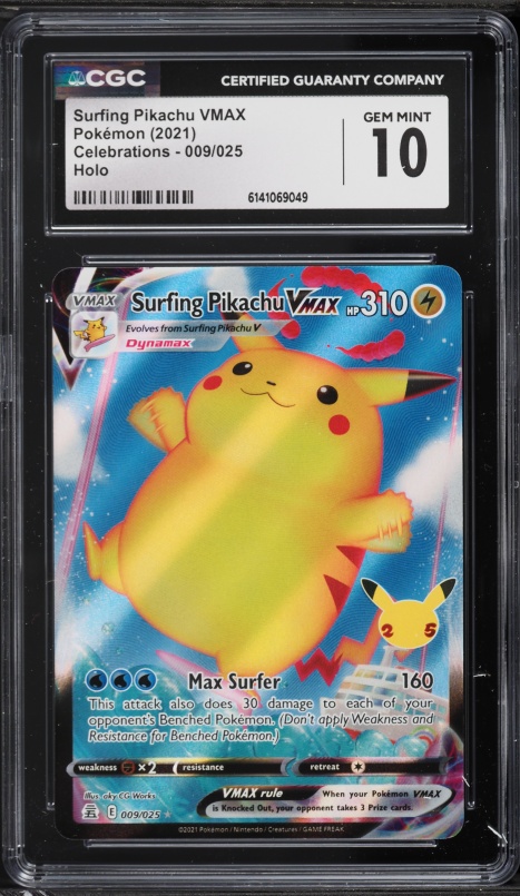 2021 Pokemon Japanese SWSH 25th Anniversary Surfing Pikachu VMAX