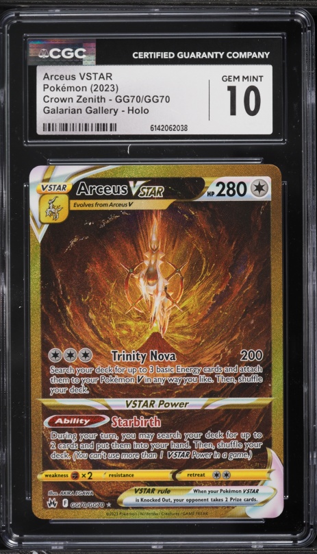 2023 Pokemon SWSH Crown Zenith Hyper Rare Arceus VSTAR #GG70 CGC 10  PRISTINE on Fanatics Collect