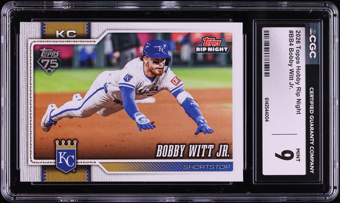 2026 Topps Hobby Rip Night Bobby Witt Jr. #BB4 CGC 9 MINT