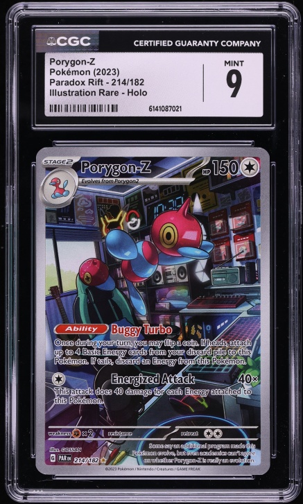 2023 Pokemon Scarlet & Violet Paradox Rift IR Porygon-Z #214 CGC 9 MINT