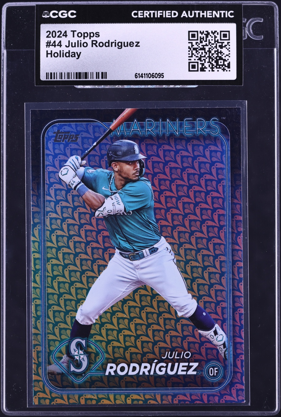 2024 Topps Holiday Julio Rodriguez #44 CGC AUTH