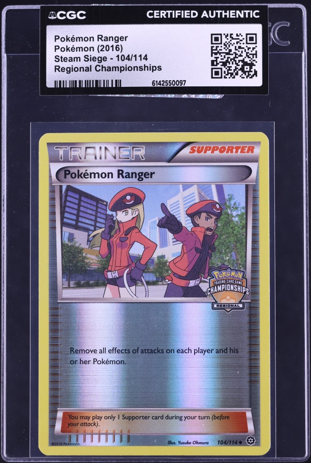 2016 Pokemon XY Steam Siege Full Art Pokemon Ranger #113 CGC AUTH on  Fanatics Collect
