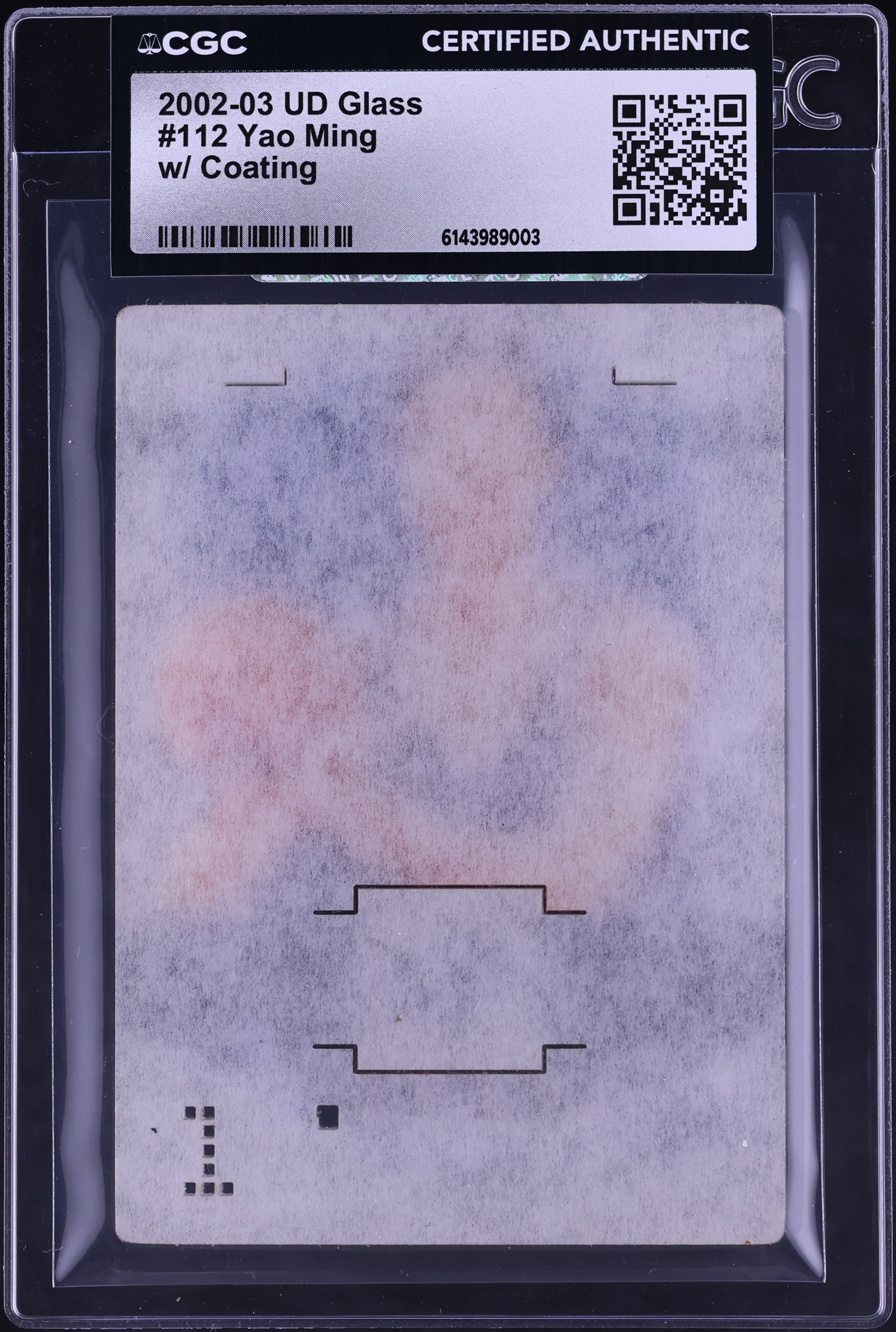 2002 Upper Deck Glass Yao Ming ROOKIE /250 #112 CGC AUTH on 