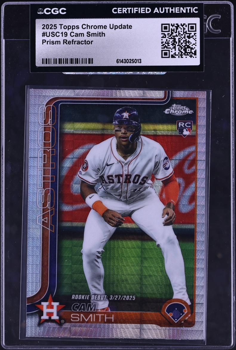2025 Topps Chrome Update Prism Refractor Cam Smith ROOKIE #USC19 CGC AUTH
