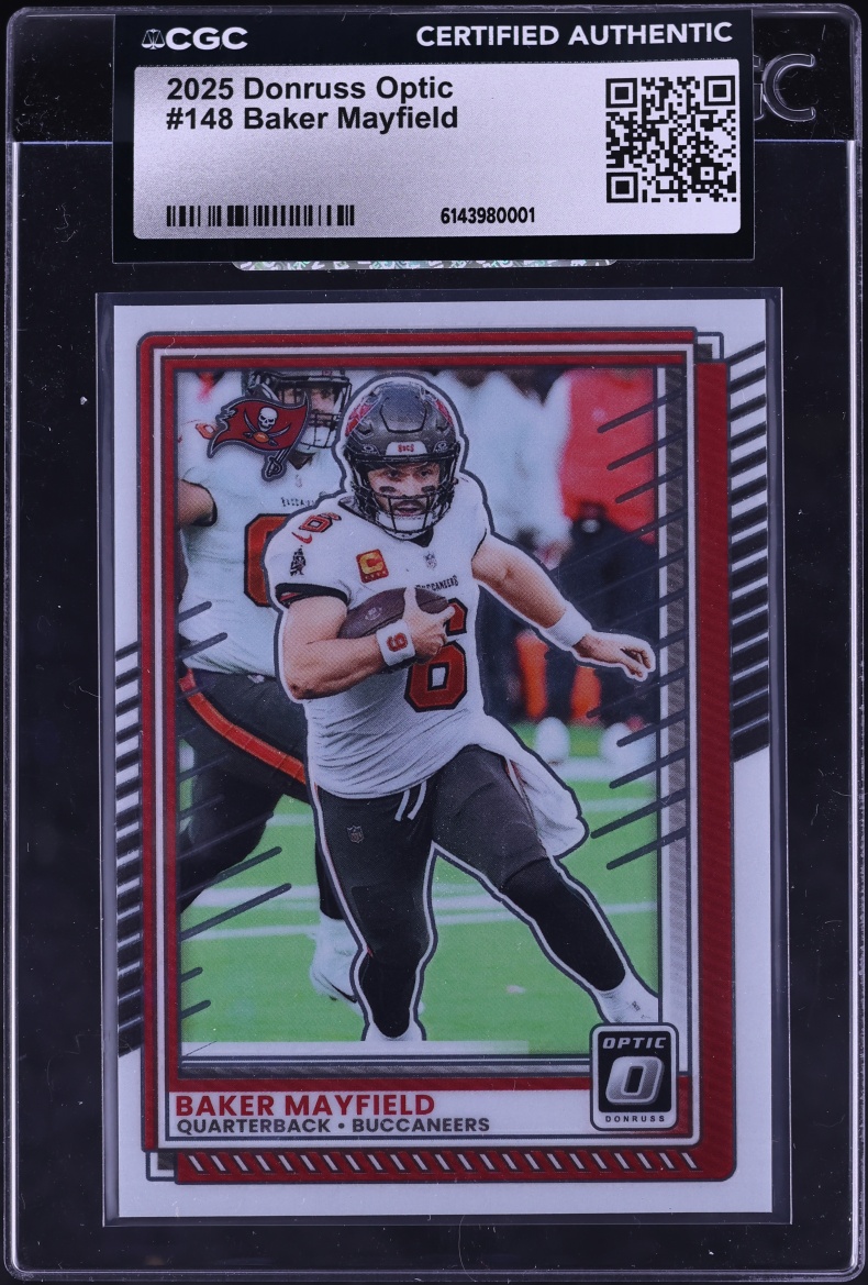 2025 Donruss Optic Baker Mayfield #148 CGC AUTH