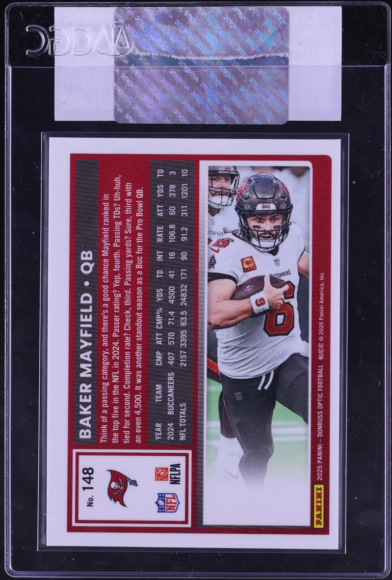 2025 Donruss Optic Baker Mayfield #148 CGC AUTH