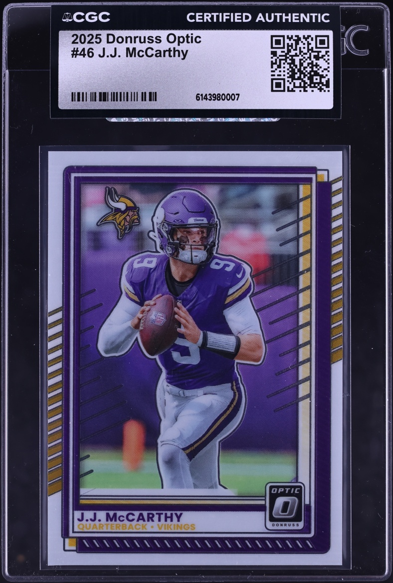 2025 Donruss Optic J.J. McCarthy #46 CGC AUTH