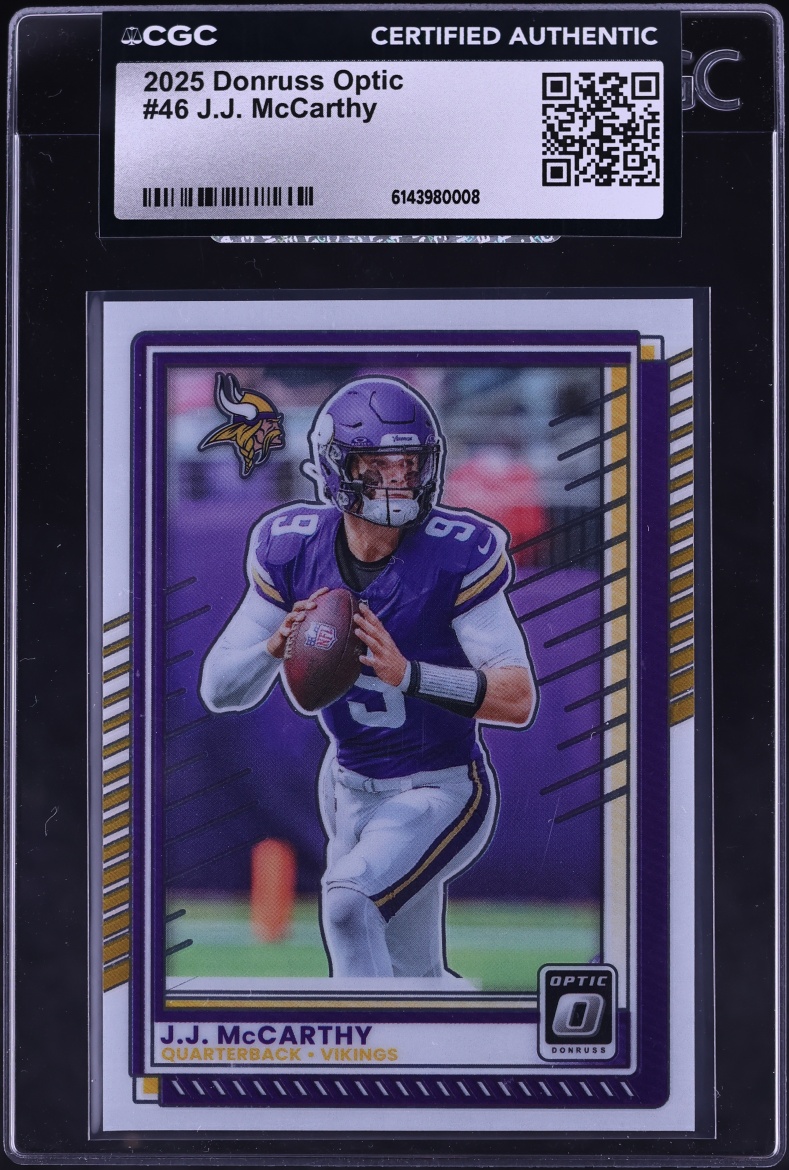 2025 Donruss Optic J.J. McCarthy #46 CGC AUTH