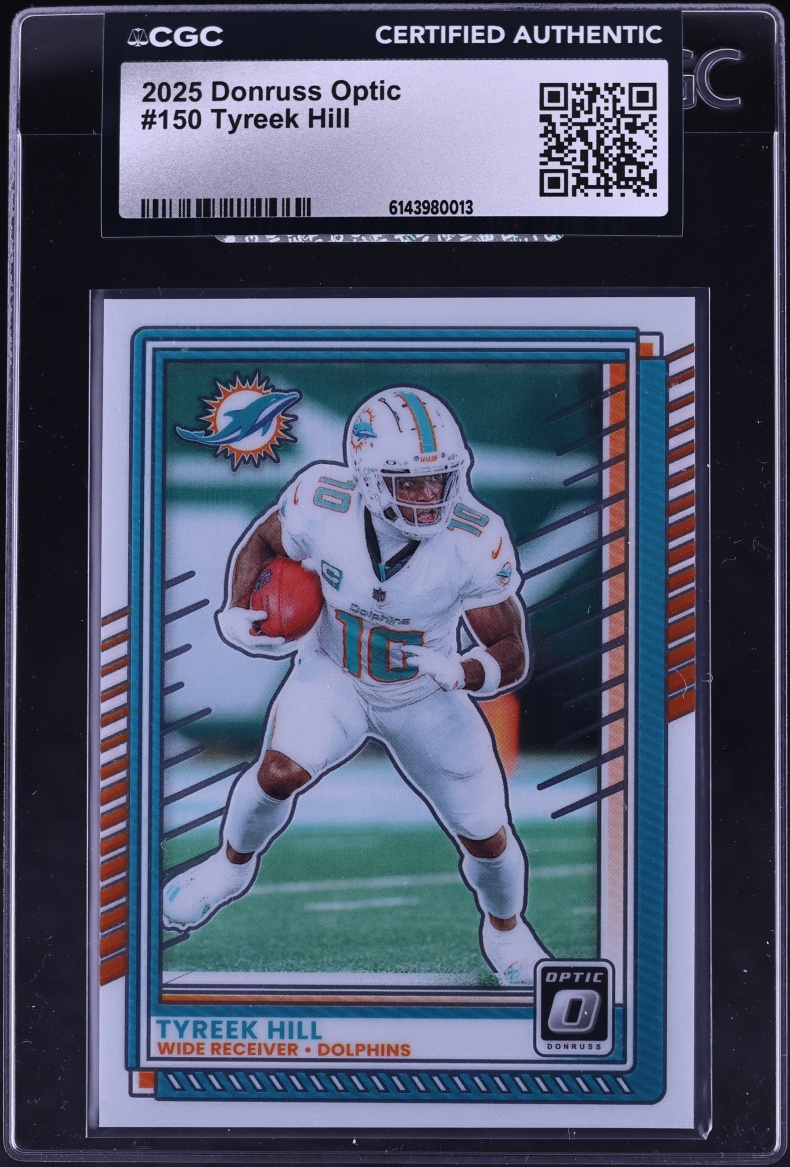 2025 Donruss Optic Tyreek Hill #150 CGC AUTH