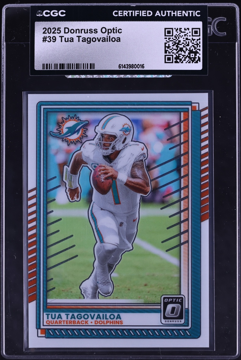 2025 Donruss Optic Tua Tagovailoa #39 CGC AUTH