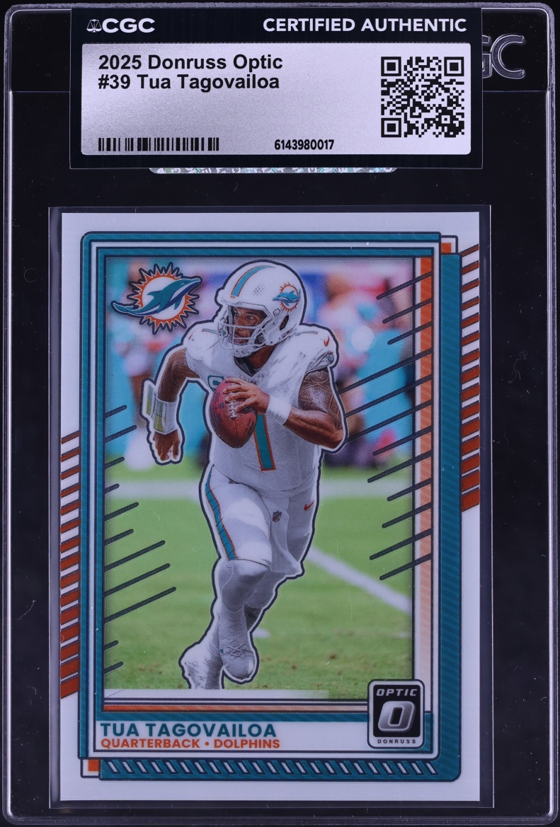 2025 Donruss Optic Tua Tagovailoa #39 CGC AUTH