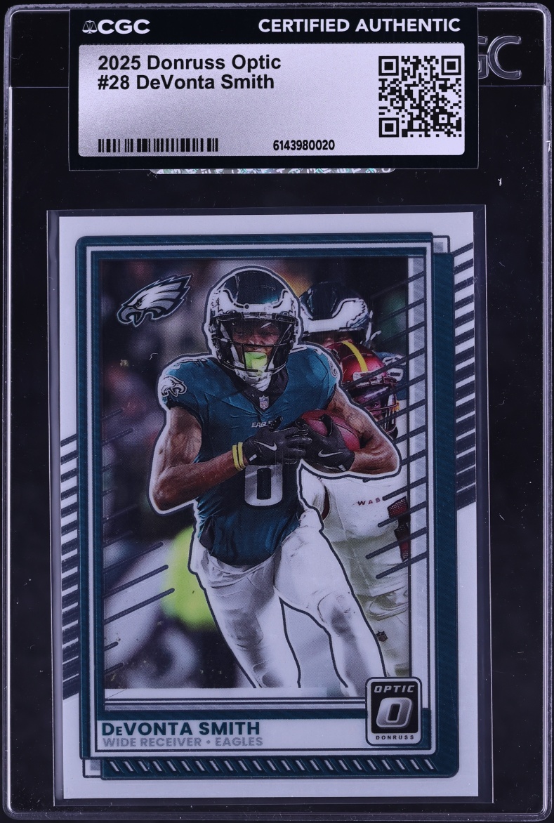 2025 Donruss Optic DeVonta Smith #28 CGC AUTH
