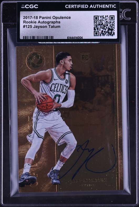 2017 Panini Contenders Playoff Ticket Jayson Tatum ROOKIE AUTO /65