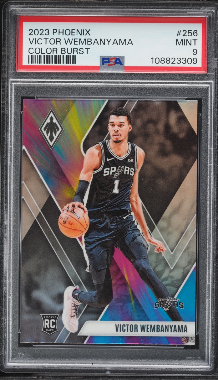 2023 Panini Phoenix Color Burst Victor Wembanyama ROOKIE #256 PSA 9 MINT