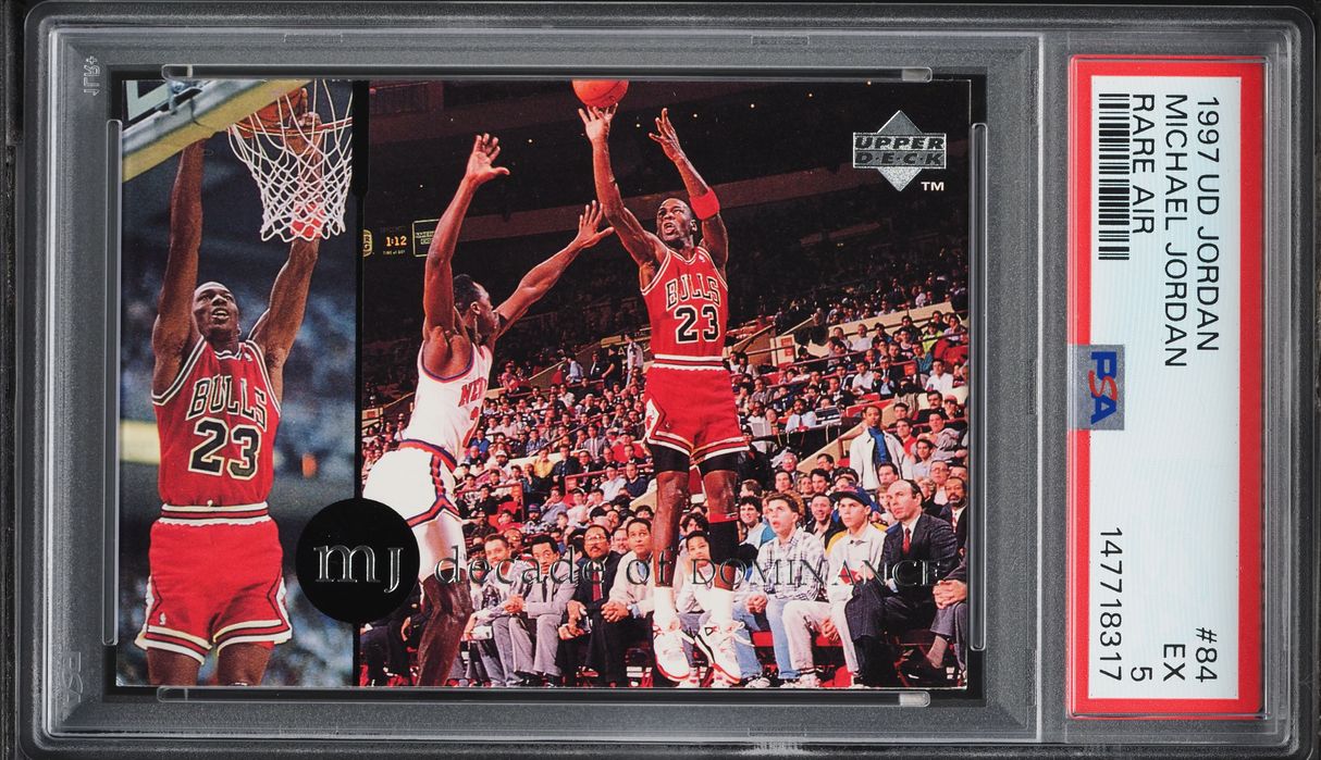 1997 Upper Deck MJ Rare Air Michael Jordan #84 PSA 5 EX