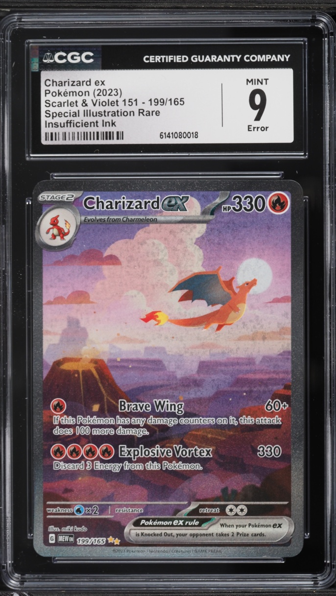 2023 Pokemon Scarlet & Violet 151 SIR Charizard EX #199 CGC 9 MINT