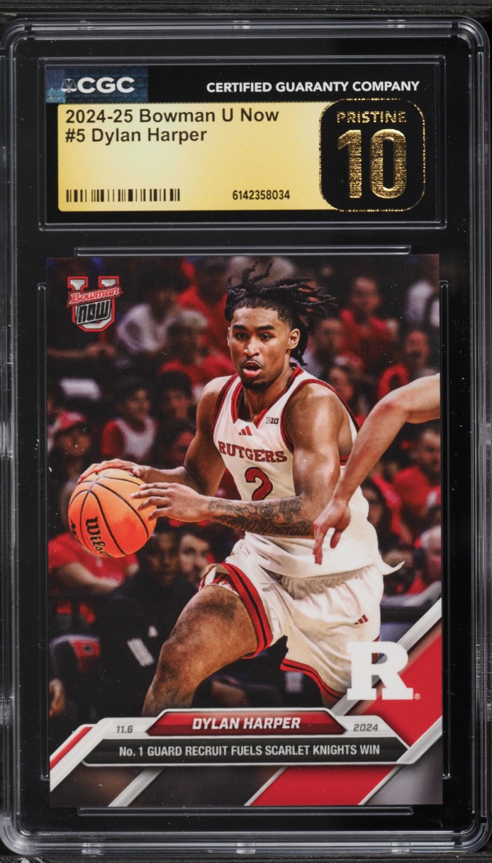 2024 Bowman University Now Dylan Harper ROOKIE #5 CGC 10 PRISTINE