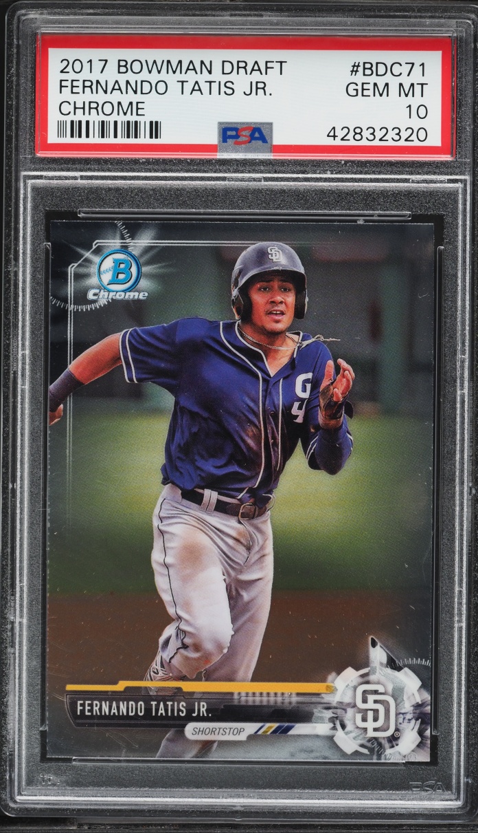2017 Bowman Chrome Draft Fernando Tatis Jr. PROSPECT #BDC-71 PSA 10 GEM MINT