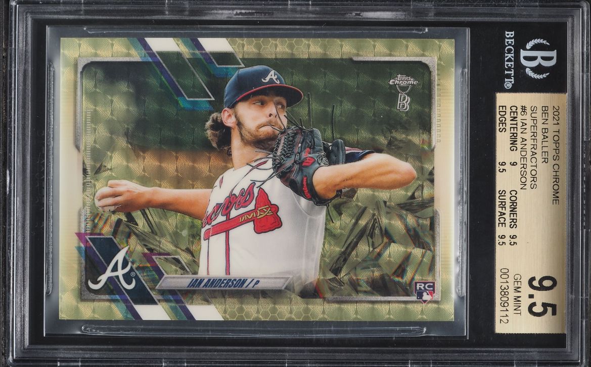 2021 Topps Chrome Ben Baller Superfractor Ian Anderson ROOKIE 1/1 #6 BGS 9.5 GEM MINT