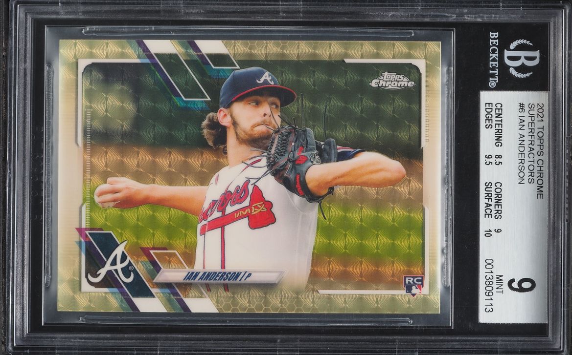 2021 Topps Chrome Superfractor Ian Anderson ROOKIE 1/1 #6 BGS 9 MINT