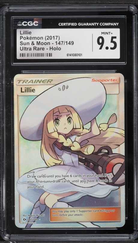 2022 Pokemon Chinese Sun & Moon Gift Box Full Art Lillie #5 PSA 10