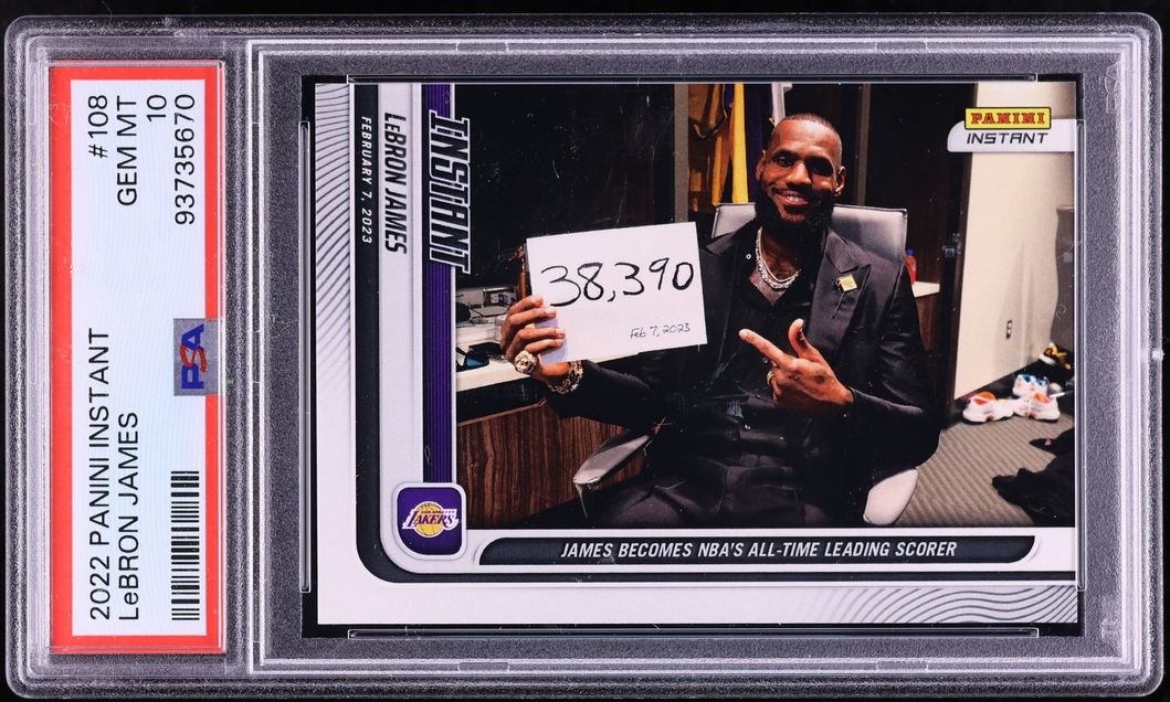 2022 Panini Instant LeBron James /14773 #108 PSA 10 GEM MINT