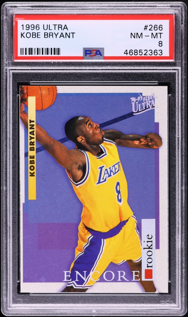1996 Ultra Basketball Kobe Bryant ROOKIE #266 PSA 8 NM-MT