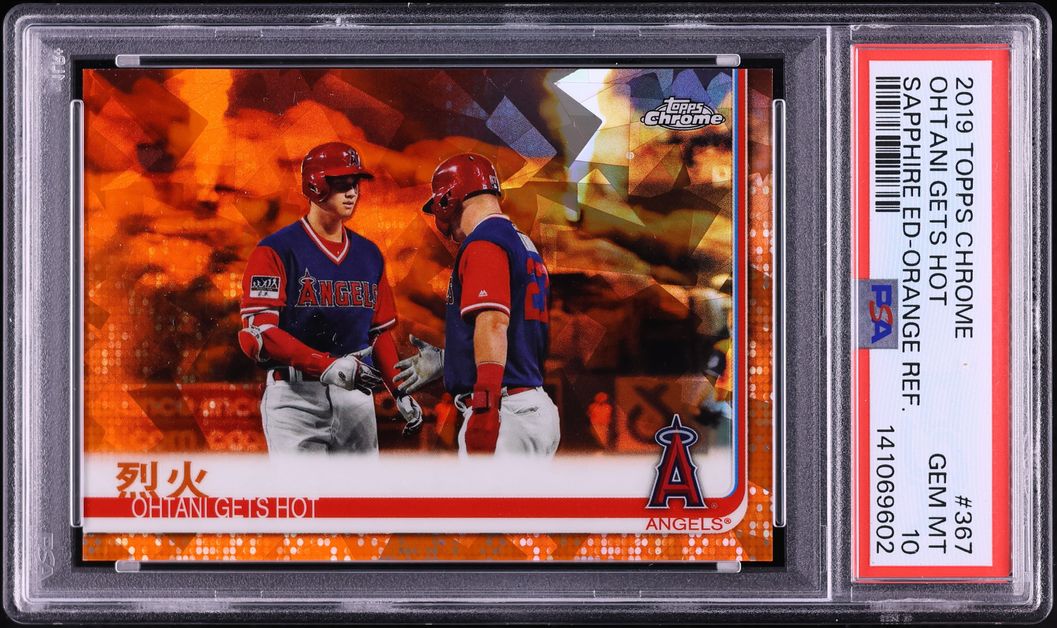 2019 Topps Chrome Sapphire Orange Refractor Shohei Ohtani 2019 Topps Chrome Sapphire Orange Refractor Shohei Ohtani
