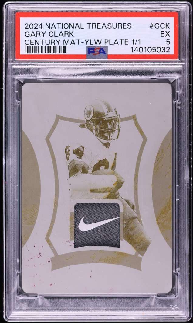 2024 National Treasures Century Materials Plate Gary Clark PATCH 1/1 #GCK PSA 5 EX