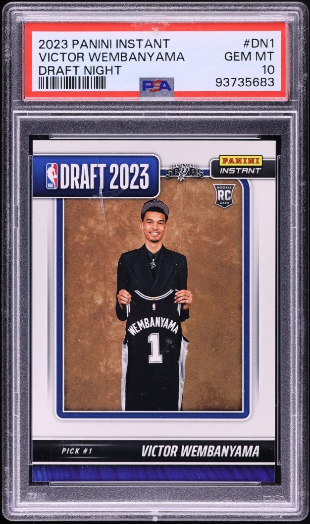 2023 Panini Instant Draft Night Victor Wembanyama ROOKIE /31324 #DN-1 PSA 10 GEM MINT