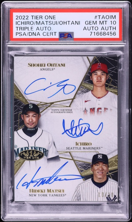 2020 Topps Sterling Sets Dual Red Shohei Ohtani Ichiro PATCH AUTO 