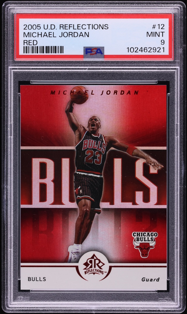 2005 Upper Deck Reflections Red Michael Jordan /100 #12 PSA 9 MINT