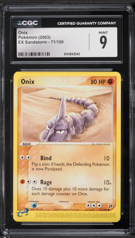 1999 onix pokemon card value 1999 Pokemon Base Set Shadowless 1st Edition Onix #56 PSA 9 MINT on  Fanatics Collect