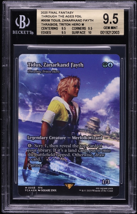 final fantasy mtg through the ages 2025 Magic Gathering The Foil Clive Rosfield #59 BGS 9.5 GEM Target player loses 7 life. Magic The Gathering Final Fantasy