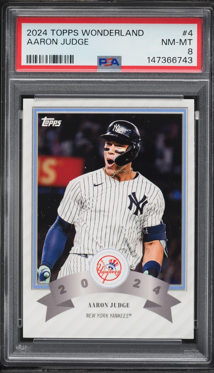 2024 Topps Wonderland Aaron Judge #4 PSA 8 NM-MT