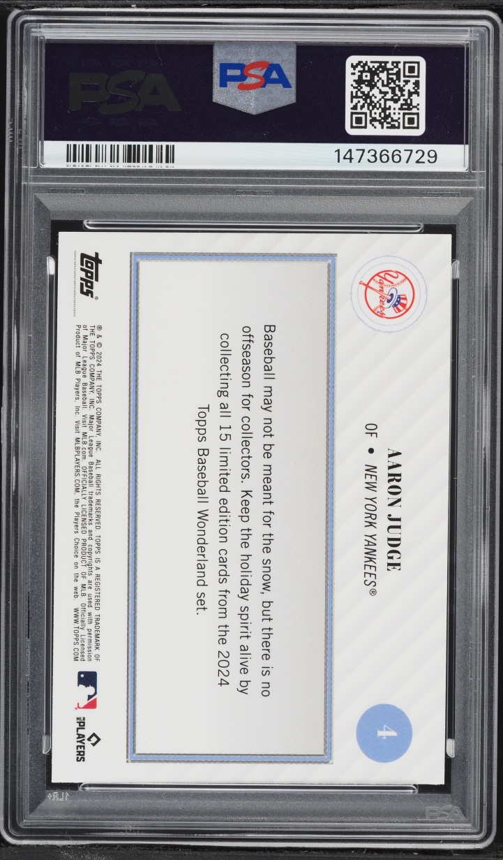 2024 Topps Wonderland Aaron Judge #4 PSA 8 NM-MT