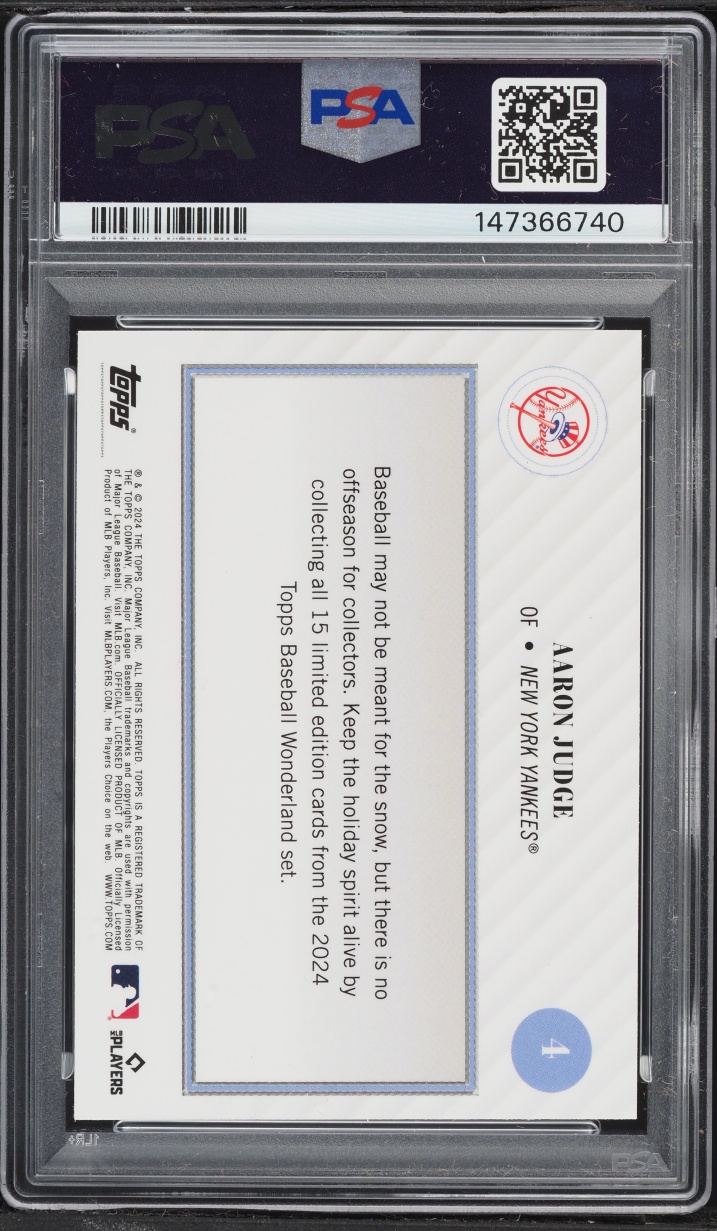 2024 Topps Wonderland Aaron Judge #4 PSA 8 NM-MT