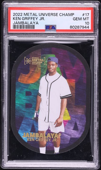 2022 Metal Universe Champions Jambalaya Die-Cut Ken Griffey Jr. #17 PSA 10 GEM