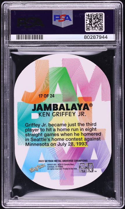 2022 Metal Universe Champions Jambalaya Die-Cut Ken Griffey Jr. #17 PSA 10 GEM