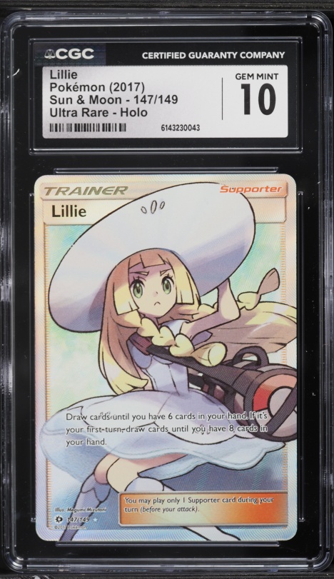 2022 Pokemon Chinese Sun & Moon Gift Box Full Art Lillie #5 PSA 10