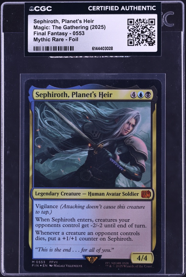 sephiroth planet's heir mtg card Magic: The Gathering®—FINAL FANTASY™ Sephiroth, 105ct AP – TCGFIX put a +1/+1 counter on Sephiroth MTG Sephiroth, Planet's Heir (Foil)